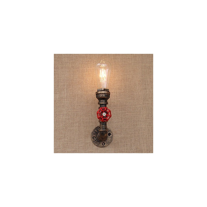 Aplique de pared con luz ambiental estilo mini con pintura retro campestre