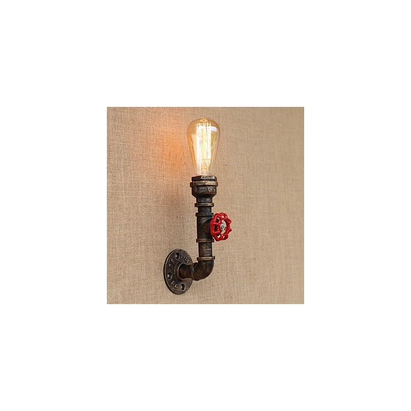 Aplique de pared con luz ambiental estilo mini con pintura retro campestre
