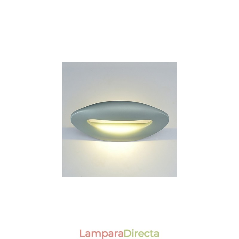 Pintura contemporánea moderna integrada para apliques de pared con luz ambiental.