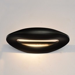 Pintura contemporánea moderna integrada para apliques de pared con luz ambiental.