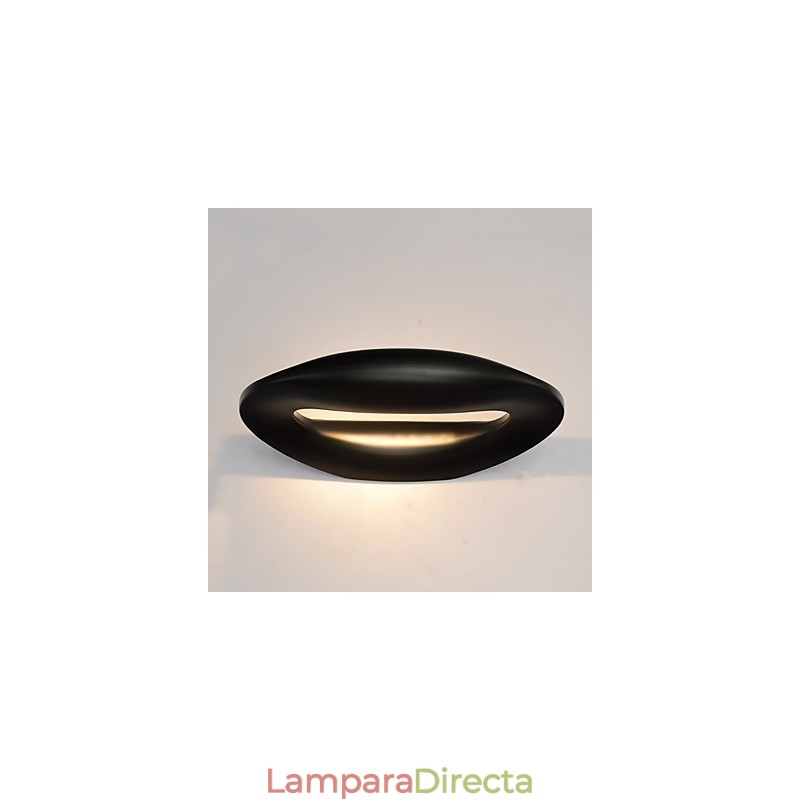 Pintura contemporánea moderna integrada para apliques de pared con luz ambiental.