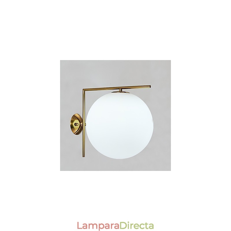 Apliques de pared con luz ambiental moderna y contemporánea en oro rosa