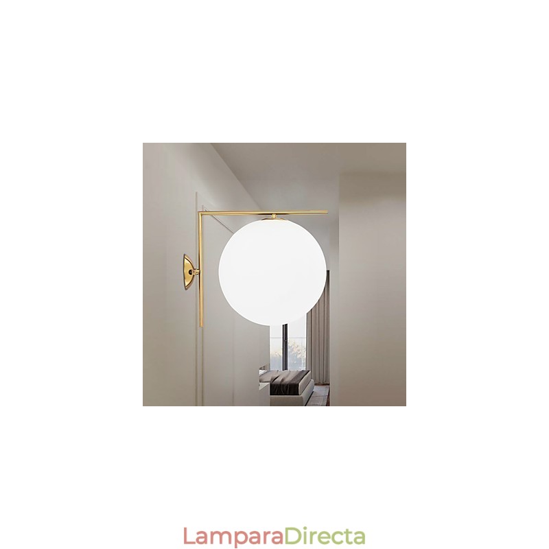 Apliques de pared con luz ambiental moderna y contemporánea en oro rosa