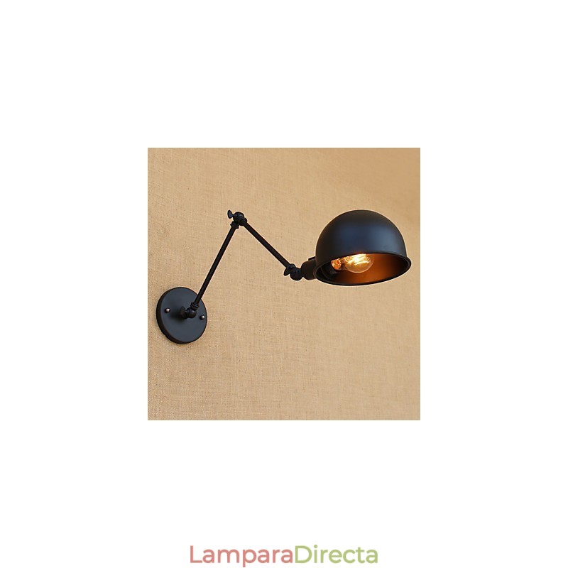Lámpara de brazo oscilante estilo mini con protección ocular y pintura retro de estilo campestre sencilla.