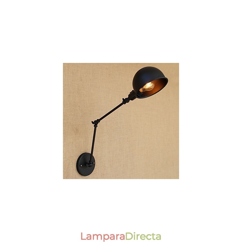 Lámpara de brazo oscilante estilo mini con protección ocular y pintura retro de estilo campestre sencilla.