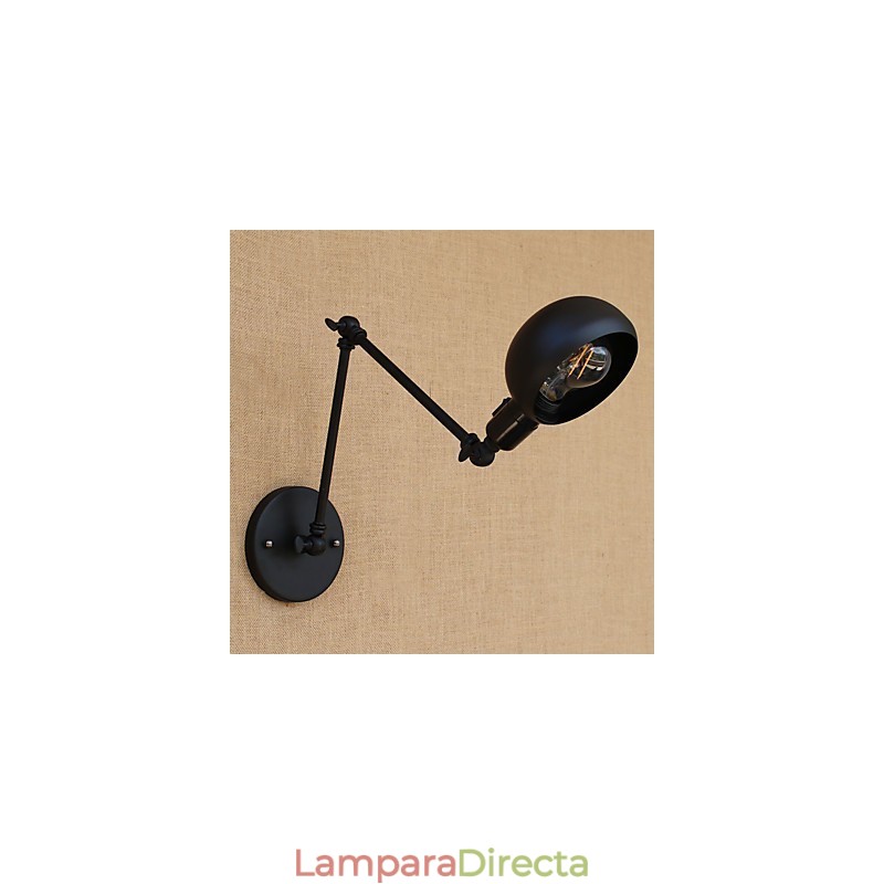 Lámpara de brazo oscilante estilo mini con protección ocular y pintura retro de estilo campestre sencilla.