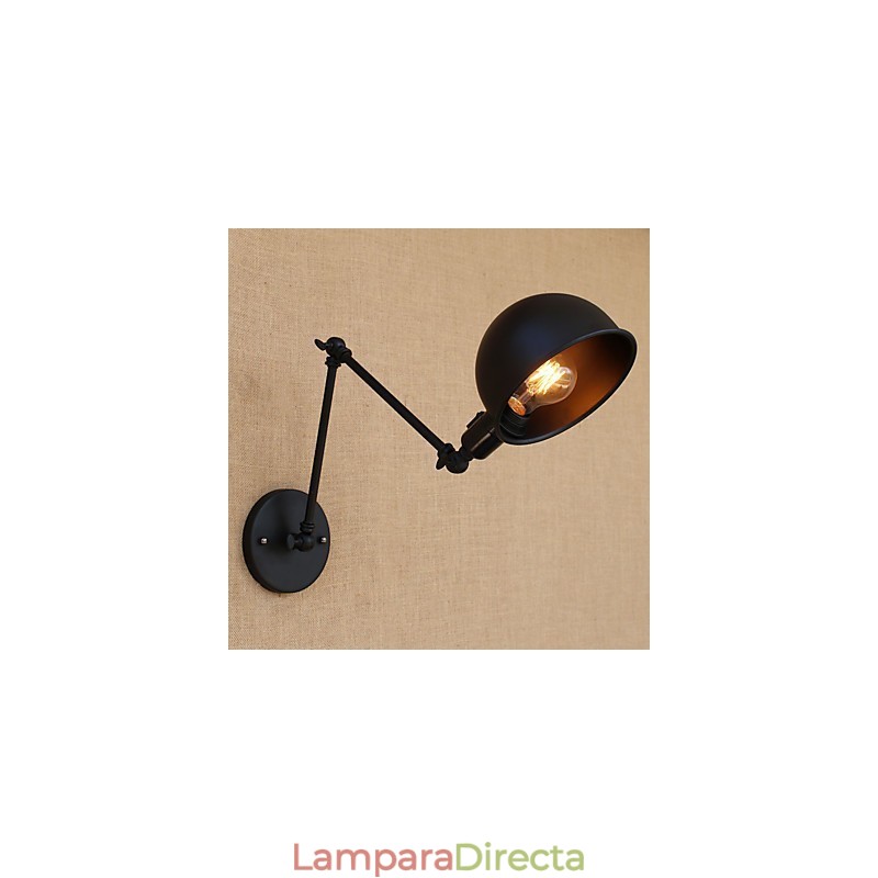 Lámpara de brazo oscilante estilo mini con protección ocular y pintura retro de estilo campestre sencilla.