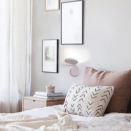 Apliques de pared con luz ambiental de estilo mini, estilo moderno y contemporáneo de estilo campestre.