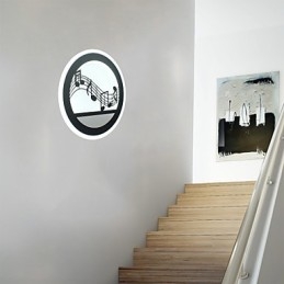 Lámpara de pared creativa para dormitorio, mesita de noche, luz acrílica para pasillo de entrada, escalera moderna y sencilla, lámparas para balcón