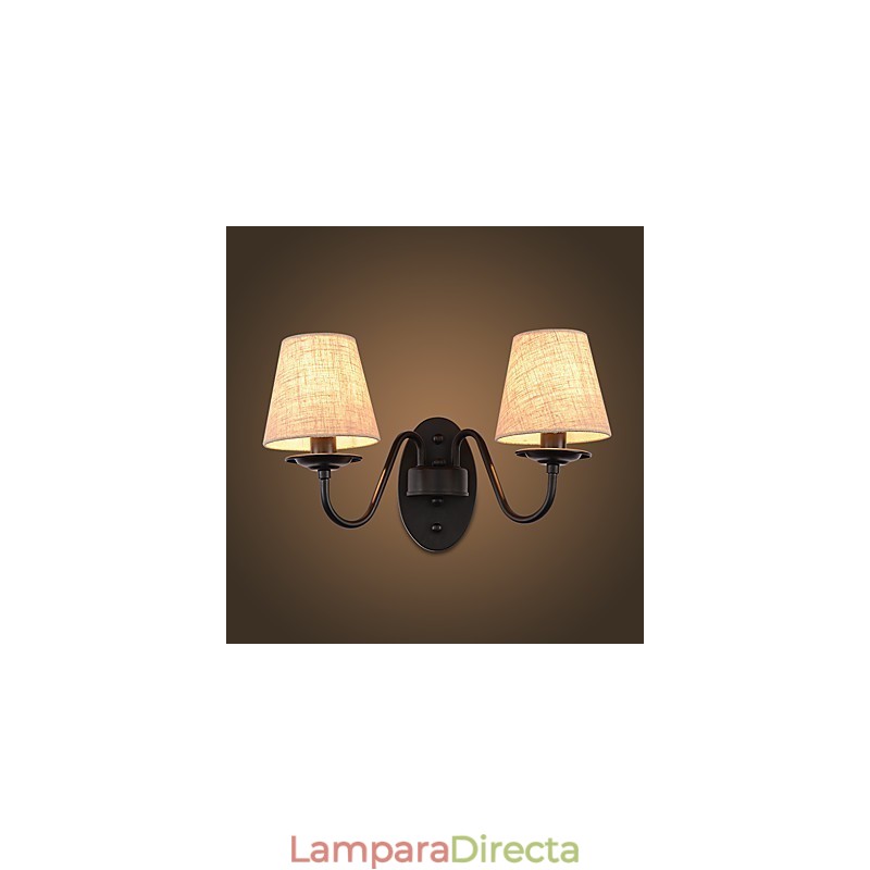 Apliques de pared con luz ambiental de pintura vintage sencilla de estilo rústico