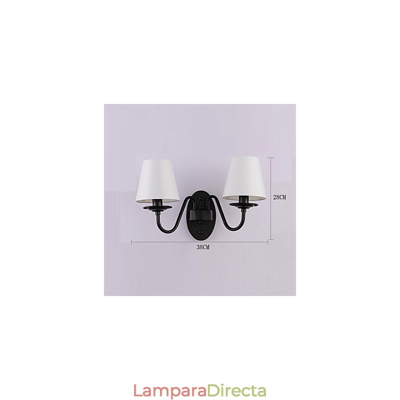Apliques de pared con luz ambiental de pintura vintage sencilla de estilo rústico