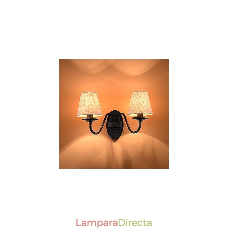 Apliques de pared con luz ambiental de pintura vintage sencilla de estilo rústico