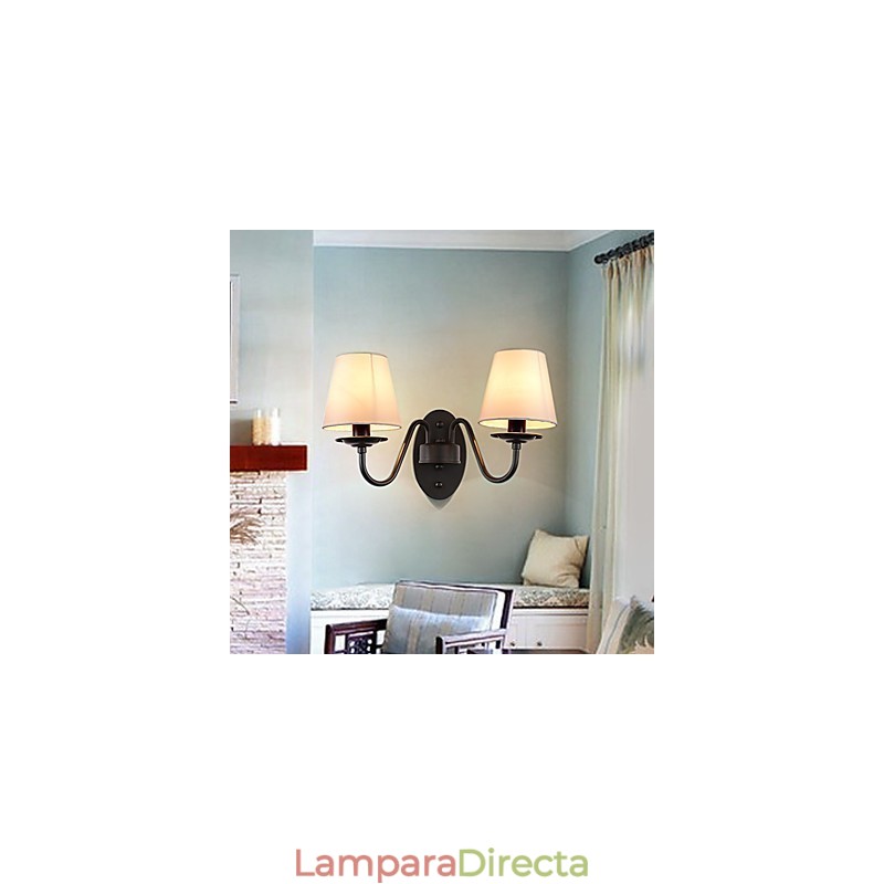 Apliques de pared con luz ambiental de pintura vintage sencilla de estilo rústico