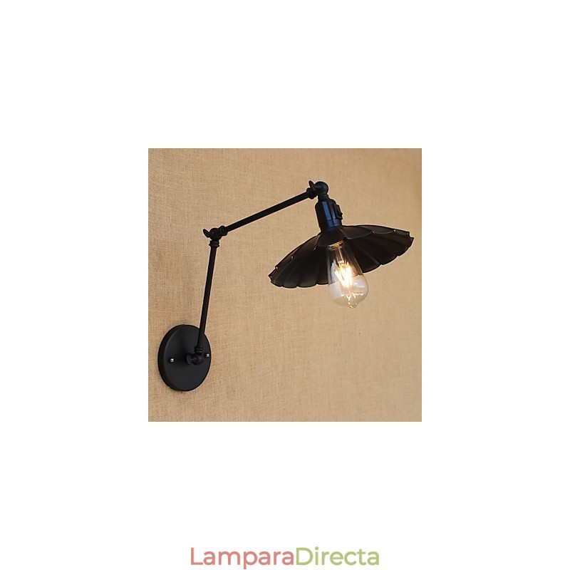 Lámpara de pared con brazo oscilante estilo mini con pintura vintage de estilo campestre