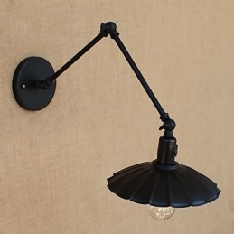 Lámpara de pared con brazo oscilante estilo mini con pintura vintage de estilo campestre