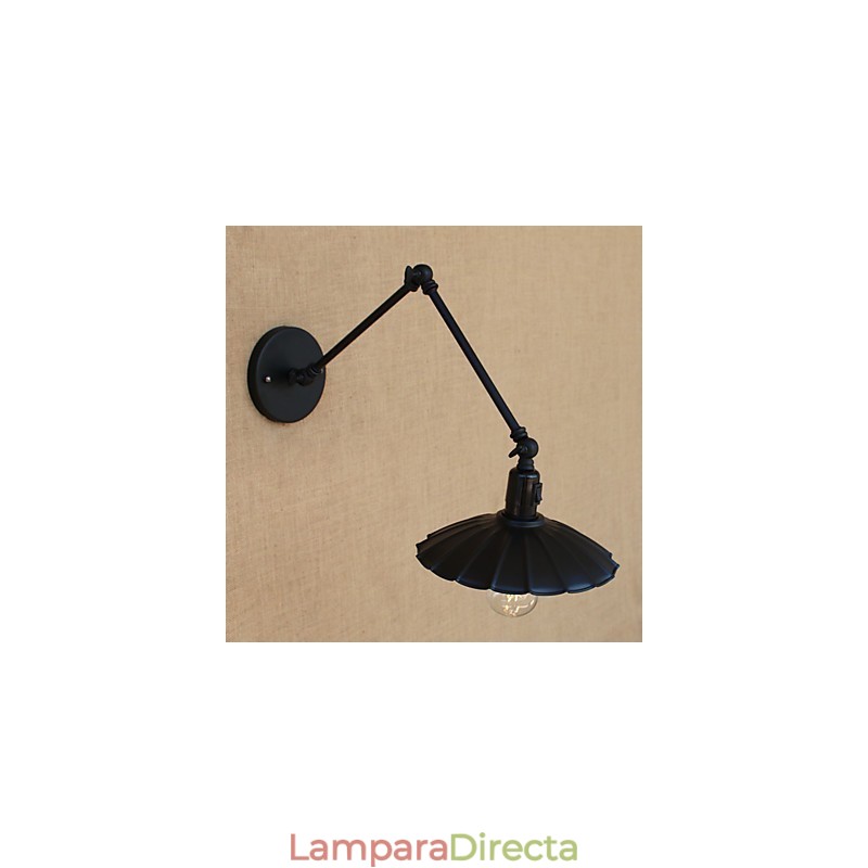 Lámpara de pared con brazo oscilante estilo mini con pintura vintage de estilo campestre