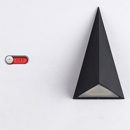 Aplique de pared con luz ambiental moderna y contemporánea de estilo mini, novedoso e integrado, lámpara de pared impermeable para exteriores.