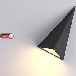 Aplique de pared con luz ambiental moderna y contemporánea de estilo mini, novedoso e integrado, lámpara de pared impermeable para exteriores.