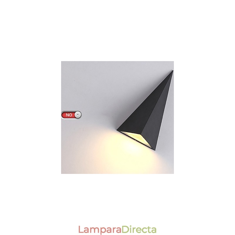 Aplique de pared con luz ambiental moderna y contemporánea de estilo mini, novedoso e integrado, lámpara de pared impermeable para exteriores.