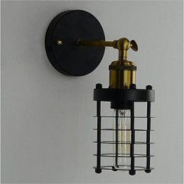 Apliques de pared con luz ambiental estilo mini con pintura retro rústica sencilla.