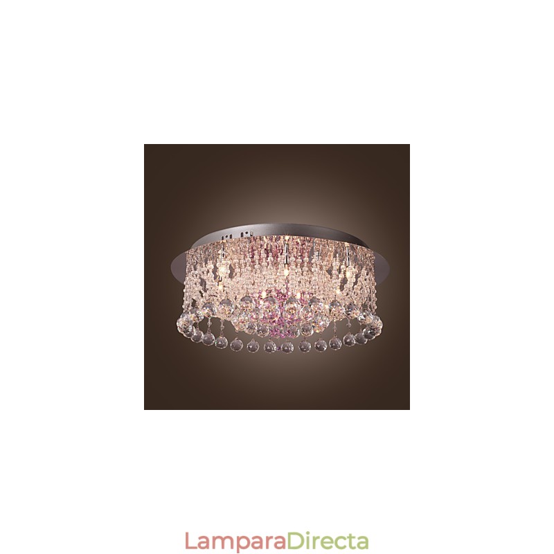 Lámpara de araña de cristal de lujo con 12 luces Louis Design