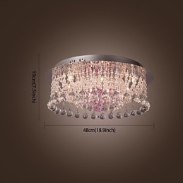 Lámpara de araña de cristal de lujo con 12 luces Louis Design