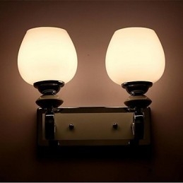 Apliques de pared modernos, contemporáneos, con iluminación ascendente y acabado galvanizado