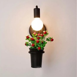 Pintura contemporánea moderna y contemporánea para apliques de pared con luz ambiental.