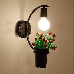 Pintura contemporánea moderna y contemporánea para apliques de pared con luz ambiental.
