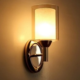 Apliques de pared modernos, contemporáneos, con iluminación ascendente y acabado galvanizado