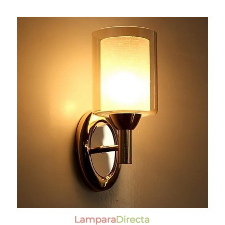 Apliques de pared modernos, contemporáneos, con iluminación ascendente y acabado galvanizado Apliques de pared modernos, contemporáneos, con iluminación ascendente y acabado galvanizado