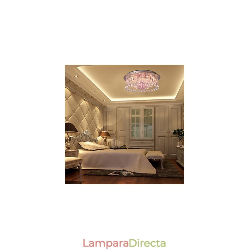 Lámpara de araña de cristal de lujo con 12 luces Louis Design