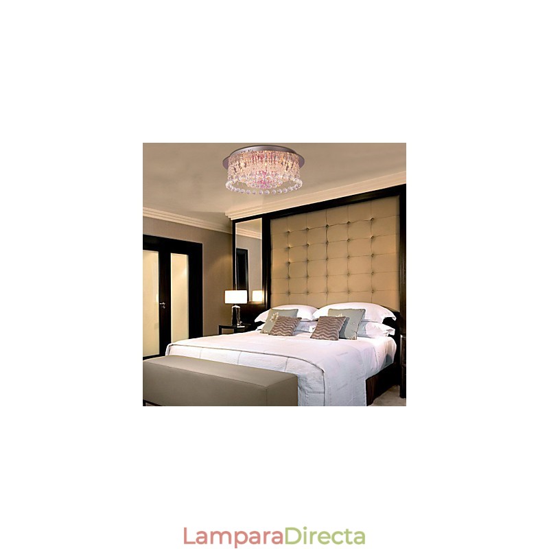 Lámpara de araña de cristal de lujo con 12 luces Louis Design