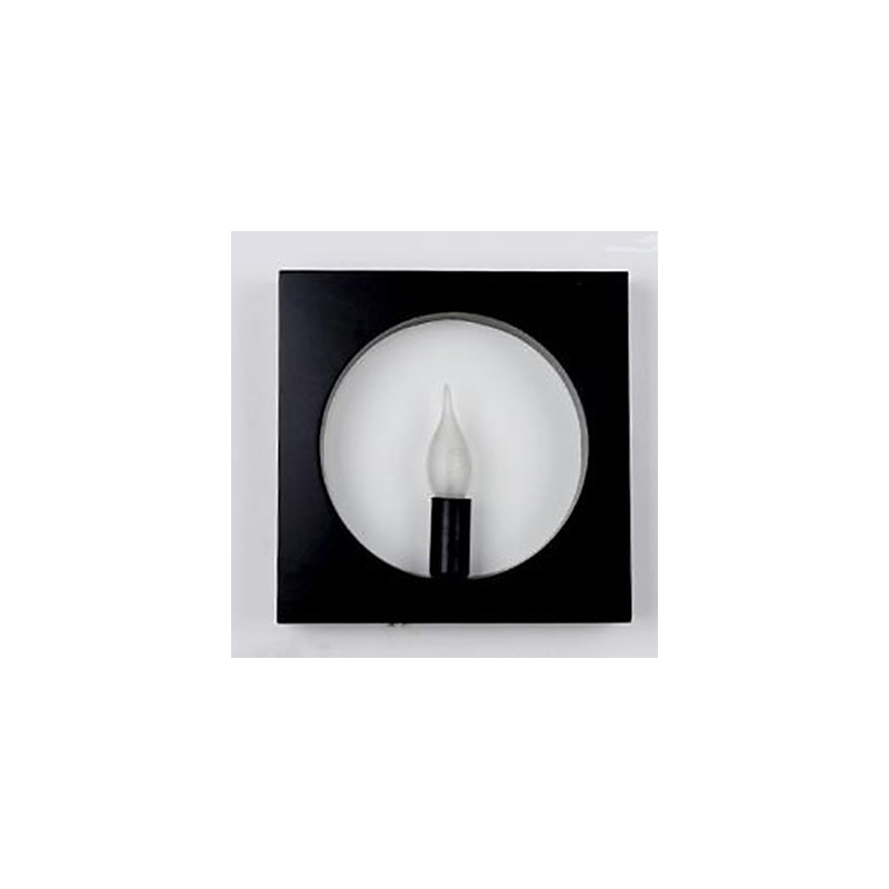 Lámpara de pared moderna y sencilla de hierro con diseño creativo para sala de estar, pasillo, cabecera de cama, marco cuadrado, decoración, lámparas y linternas.