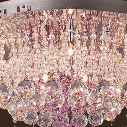 Lámpara de araña de cristal de lujo con 12 luces Louis Design