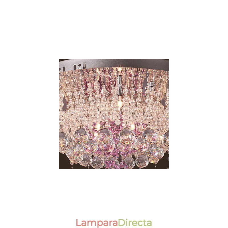 Lámpara de araña de cristal de lujo con 12 luces Louis Design
