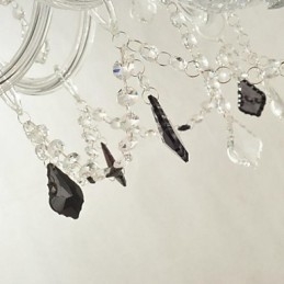Lámpara de araña de cristal contemporánea moderna
