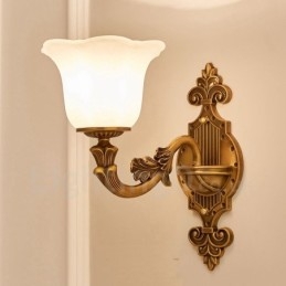 Apliques de pared de lujo de metal para interiores, estilo clásico tradicional, para sala de estar, comedor y dormitorio.