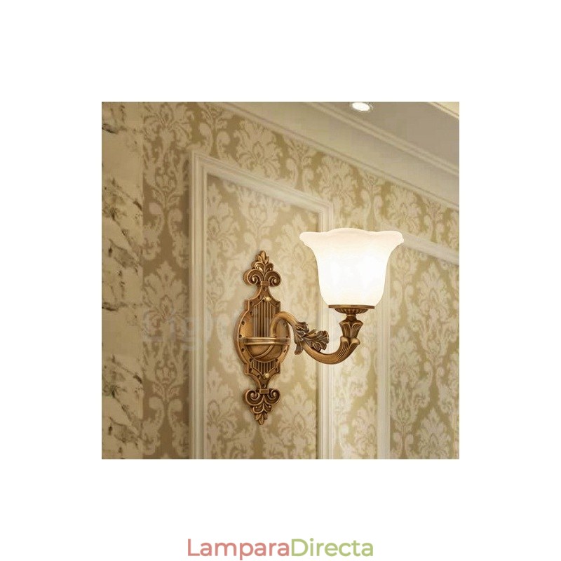 Apliques de pared de lujo de metal para interiores, estilo clásico tradicional, para sala de estar, comedor y dormitorio.