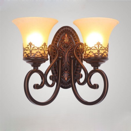 Apliques de pared de metal para interiores estilo rústico de cabaña, para sala de estar, comedor y dormitorio Apliques de pared de metal para interiores estilo rústico de cabaña, para sala de estar, comedor y dormitorio