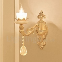 Apliques de pared de lujo de metal para interiores, estilo clásico tradicional, para sala de estar, comedor y dormitorio.