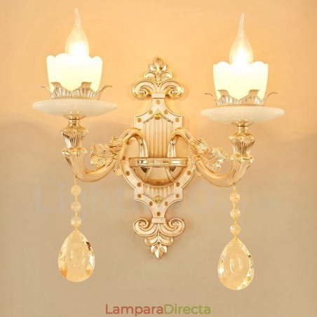 Apliques de pared de metal para interiores, de 2 luces, clásicos, tradicionales, para sala de estar, comedor y dormitorio. Apliques de pared de metal para interiores, de 2 luces, clásicos, tradicionales, para sala de estar, comedor y dormitorio.