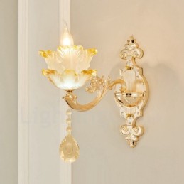 Apliques de pared de lujo de metal para interiores, estilo clásico tradicional, para sala de estar, comedor y dormitorio.