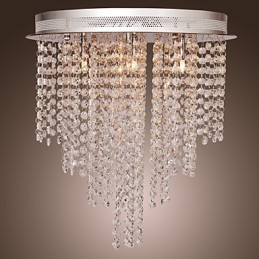 Lámpara empotrada moderna de metal galvanizado estilo mini de cristal contemporáneo