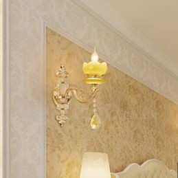 Apliques de pared de lujo de metal para interiores, estilo clásico tradicional, para sala de estar, comedor y dormitorio.