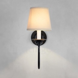 Apliques de pared clásicos tradicionales de una sola luz para interiores