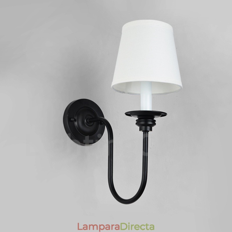 Apliques de pared clásicos tradicionales de una sola luz para interiores