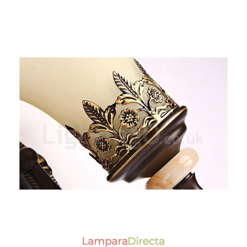 Apliques de pared de metal para interiores, de una sola luz, tradicionales, clásicos, para sala de estar, comedor y dormitorio.