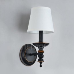 Apliques de pared clásicos tradicionales de una sola luz para interiores