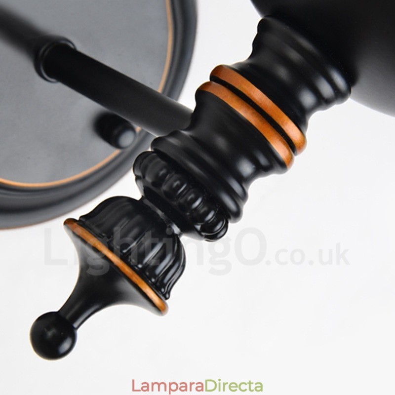 Apliques de pared clásicos tradicionales de una sola luz para interiores